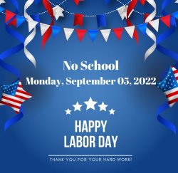 Labor Day - No School 